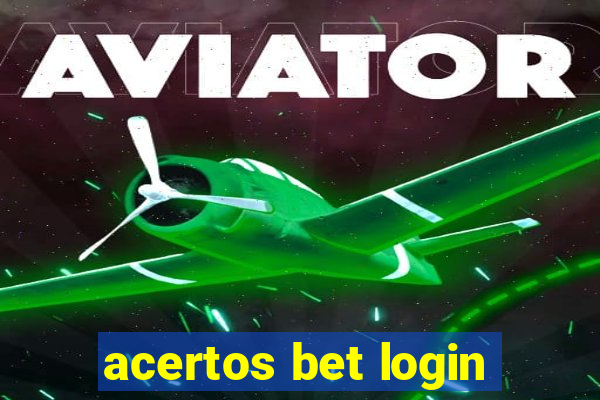 acertos bet login